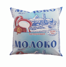 Молоко коров'яче БАЛМОЛОКО, пастеризоване, 2,5%, 450г